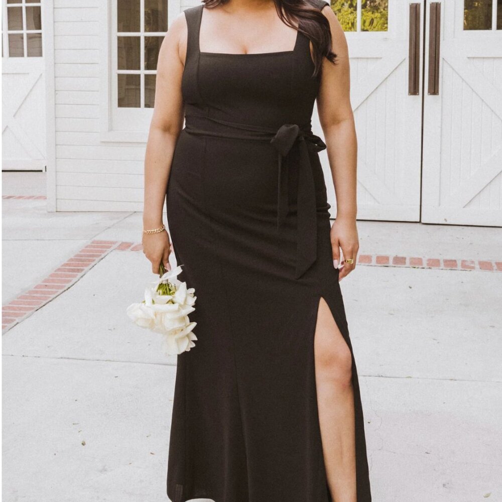SHOW ME YOUR MUMU Formal Black Size Large Paris Bridesmaid Gown Maxi Dress